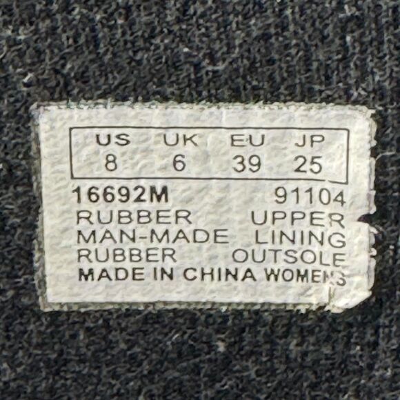 Timberland Boots Womens Size 8 Black Rubber Lace Tall Knee High Rain Waterproof - Picture 8 of 8